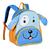 Mochila Infantil Animais Clio Pets com Alças Reforçada Cachorrinho azul