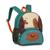 Mochila Infantil Com Alças INFANTIL TUBARÃO Cachorro verde