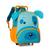 Mochila Infantil de Rodinhas Animais Clio Pets Meninos Masculina Tubarão Cachorro Azul