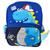 Mochila Infantil Escolar Menina Menino Dino e Unicórnio Dino Azul