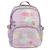 Mochila Infantil Meninas Moda Colorida Bolsa Escolar De Costas Espaço Notebook Porta Garrafa Roxo Estrela