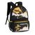 Mochila Infnantil Escolar Free Fire Clio FR2487 PRETO/AMARELO