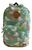 Mochila Juvenil Escolar Casual Feminina Costas Grande Floral verde