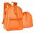 Mochila Juvenil Escolar Feminina Costas Neon Transparente G laranja