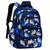 Mochila Masculina Infantil Escolar Bolsa De Costas Meninos Crianças Fichário Grande Notebook Moda AZUL MARINHO