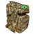 Mochila masculina militar Tática 40l Reforçada Impermeável + patch bandeira do brasil varias cores escolha a sua Camuflada bege
