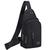 Mochila Masculina Transversal Bolsa Masculina De Ombro Sholderbag Pochete Preto