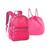 Mochila Neon Transparente Com Bolsa Removível-clio Rosa