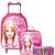 Mochila Rodinha Infantil Menina Escolar + Lancheira Térmica +estojo Box Barbie