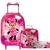 Mochila Rodinha Infantil Menina Escolar + Lancheira Térmica +estojo Box Lily