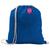 Mochila tipo Saco Gym Sack em Algodão com Alças Wallet TopGet Azul