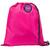 Mochila tipo Saco Gym Sack em Nylon Dinky TopGet Rosa