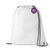 Mochila tipo Saco Gym Sack em TNT Premium 33x40cm Marino TopGet Branco