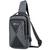 Mochila Transversal Pequena Impermeável Masculina Feminina Com Usb Shoulderbag Academia Tablet Resistente Reforçada Cinza