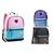 Mochilas de Costas Denlex  - Juvenil Rosa c/Verde 