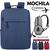 Mochilas mala De Bordo Grande Impermeável Anti-furto Casual Trilha Notebook 15.6 Avião Azul