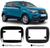 Moldura De Painel 2 Din Fiat Mobi 2016 2017 2018 2019 2020 - Para CD DVD 2 Dins Preto