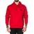 Moletom Blusa de Frio Casaco Grandes Marcas Nappes Logo Capuz  Vermelho