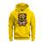 Moletom Confortável Premium Blusa De Frio Algodão Canguru Urso De Fone Amarelo