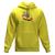 Moletom De Frio Feminino Casaco Com Capuz Modelo Canguru Amarelo