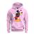 Moletom Estampado Premium Algodão Flanelado Mickey Beijinho Rosa