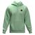 Moletom Feminino Blusa De Frio Com Capuz Modelo Canguru Top Verde agua