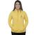 Moletom feminino casual abrigo algodão inverno Amarelo