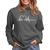 Moletom Feminino Country Blusa De Frio Cavalo Chumbo