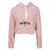 Moletom Feminino Cropped Frio Muay Thai Conforto Casual Rosa