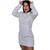 Moletom Feminino Vestido Blusa Blogueirinha Gelo