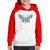 Moletom Infantil Borboleta Abstrata - Foca na Moda Branco, Vermelho