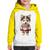 Moletom Infantil Cachorro Husky Siberiano Natalino - Foca na Moda Branco, Amarelo