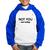 Moletom Infantil Not you, not today - Foca na Moda Branco, Azul