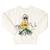 Moletom Infantil Quimby New York Feminino Off white