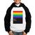 Moletom Infantil Rainbow is the new black - Foca na Moda Branco, Preto