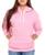 Moletom Liso Masculino E Feminino Blusa De Frio Canguru Rosa, Claro