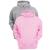 Moletom Masculino Feminino Blusa Casaco Canguru Capuz Kit 2 Cinza, Rosa