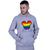 Moletom Unissex Canguru Mickey Colorido LGBT Cinza