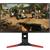 Monitor Gamer Acer Predator XB1 XB271HU 27 2K WQHD 165 Hz 4ms IPS G-SYNC HDMI DP Altura Ajustavel UM.HX1AA.004 Preto com vermelho