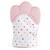 Mordedor luvinha para bebe morder silicone luva mao infantil  ROSA