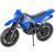 Motinha De Brinquedo Moto Mini Trilha Miniatura 19 Cm - Bs Toys Azul