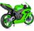 Moto Brinquedo Racing 22cm Fricção Pneus Borracha - Todas as Cores Roma Verde