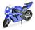 Moto Brinquedo Racing 22cm Fricção Pneus Borracha - Todas as Cores Roma Azul