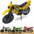 Moto de Brinquedo Motocross 28cm Moto de Trilha Infantil Amarelo