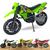 Moto de Brinquedo Motocross 28cm Moto de Trilha Infantil Verde