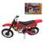Moto de Motocross de Brinquedo com Apoio Vermelho