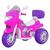 Moto Eletrica Infantil Fashion Sprint Turbo Pink Com Capacete E BaÚ Pink