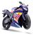 Moto Grande - 34.5 Cm - Rm Racing Motorcycle - Roma Azul, Marinho