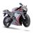 Moto Grande - 34.5 Cm - Rm Racing Motorcycle - Roma Cinza