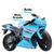 Moto Infantil Brinquedo RM Motorcycle Moto Grande 34.5 Cm Azul claro